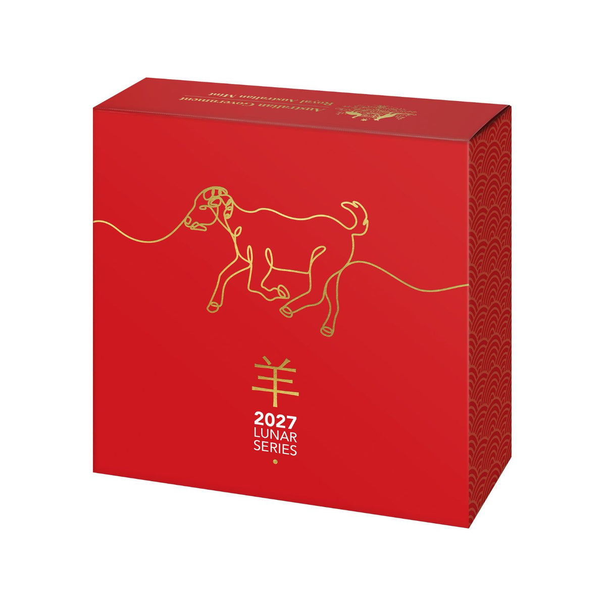 Australia Lunar Year of the Goat 2027 $5 Domed 1oz Silver Proof Coin