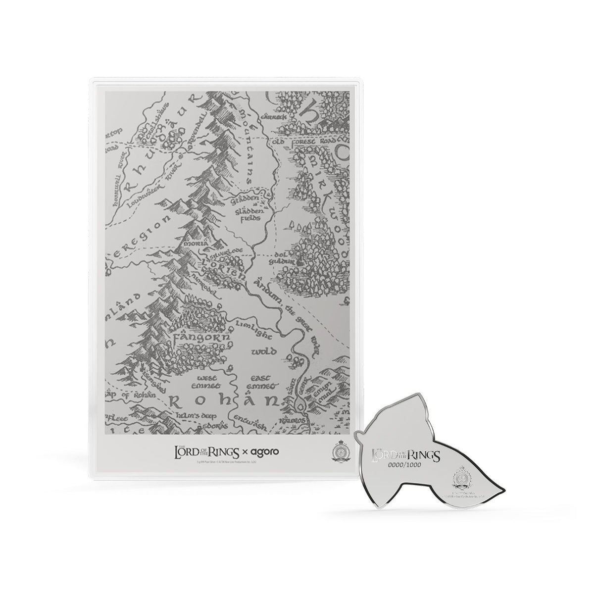 Lord of the Rings 2026 Elven Brooch & Lothlorien $1 1/2oz & $1 5g Silver Proof 2-Coin Set