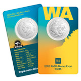 Australia ANDA Perth Money Expo 2026 20c WA Privymark Cupro-Nickel Uncirculated Coin