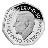 Great Britain Star Trek 60th Anniversary 2026 50p Live Long & Prosper Colour Silver Proof Coin