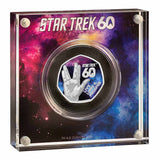 Great Britain Star Trek 60th Anniversary 2026 50p Live Long & Prosper Colour Silver Proof Coin