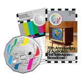 Australia Television 70th Anniversary 2026 50c Colour Cupro-Nickel Uncirculated Coin