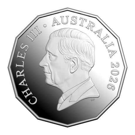 Australia Television 70th Anniversary 2026 50c Colour Silver Proof Coin