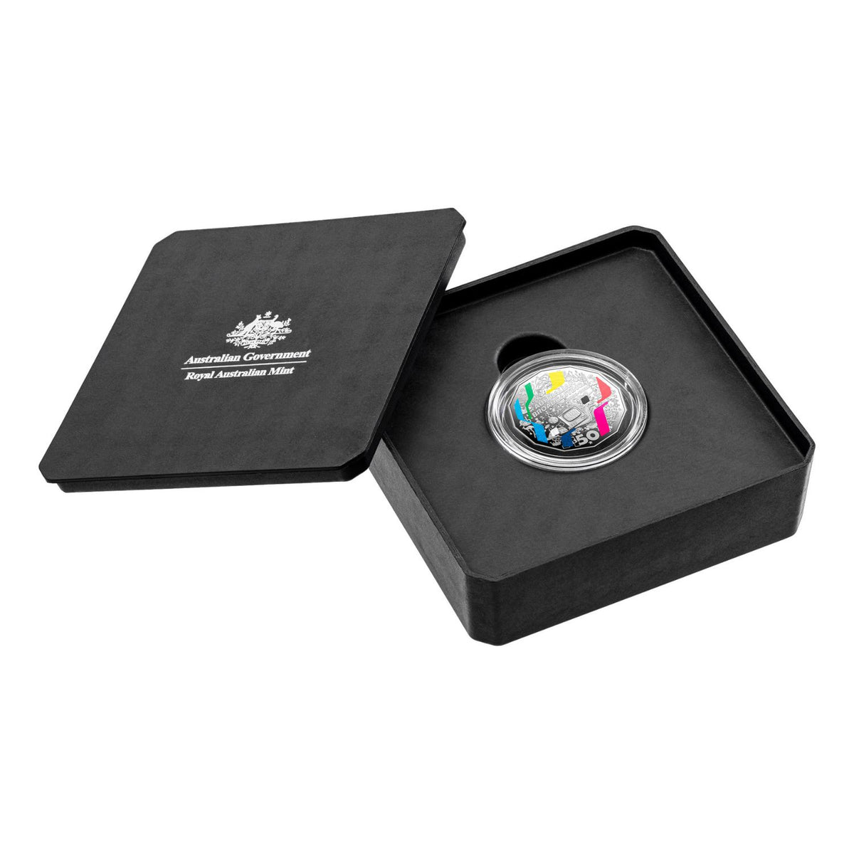 Australia Television 70th Anniversary 2026 50c Colour Silver Proof Coin