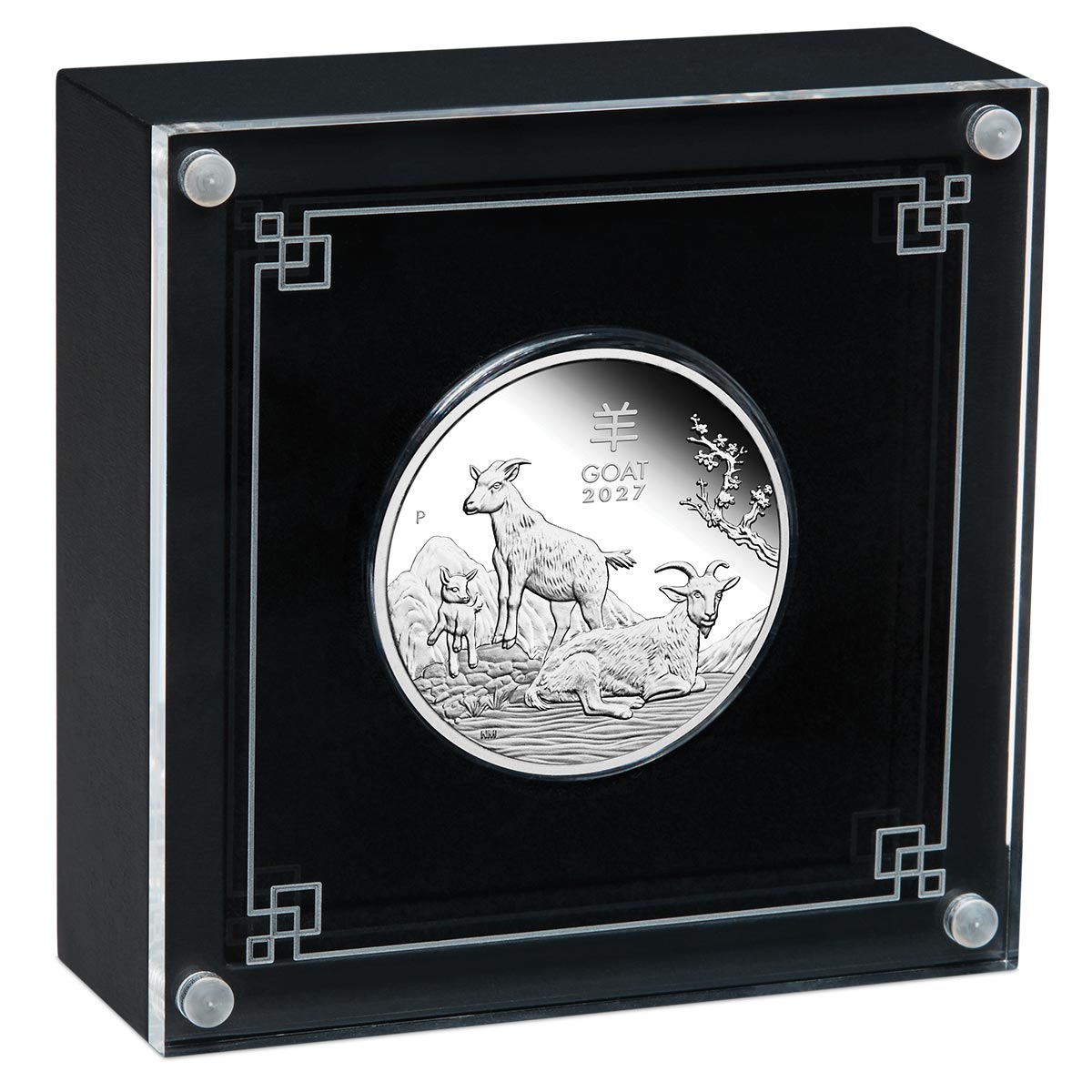 Australia Lunar Year of the Goat 2027 $1 1oz Silver Proof Coin