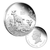 Australia Lunar Year of the Goat 2027 50c 1/2oz Silver Proof Coin