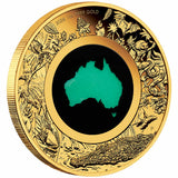 Australia Great Southern Land 2026 $100 Chrysoprase 1oz Gold Proof Coin