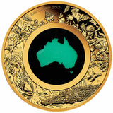Australia Great Southern Land 2026 $100 Chrysoprase 1oz Gold Proof Coin