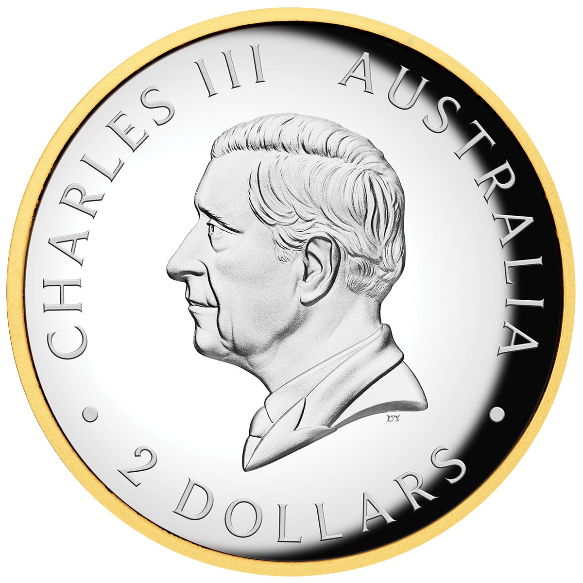 Australia Kookaburra 2026 $1 High Relief Gold-plated 2oz Silver Proof Coin