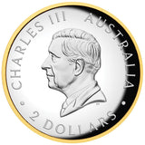 Australia Kookaburra 2026 $1 High Relief Gold-plated 2oz Silver Proof Coin