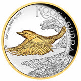 Australia Kookaburra 2026 $1 High Relief Gold-plated 2oz Silver Proof Coin