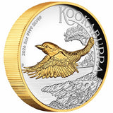 Australia Kookaburra 2026 $1 High Relief Gold-plated 2oz Silver Proof Coin