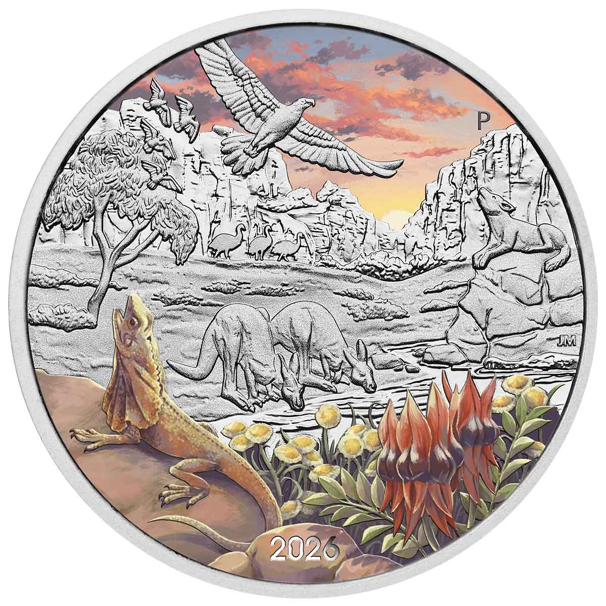 Australia 2026 $1 Wonders of Australia The Outback Colour 1oz Silver Uncirculated Coin