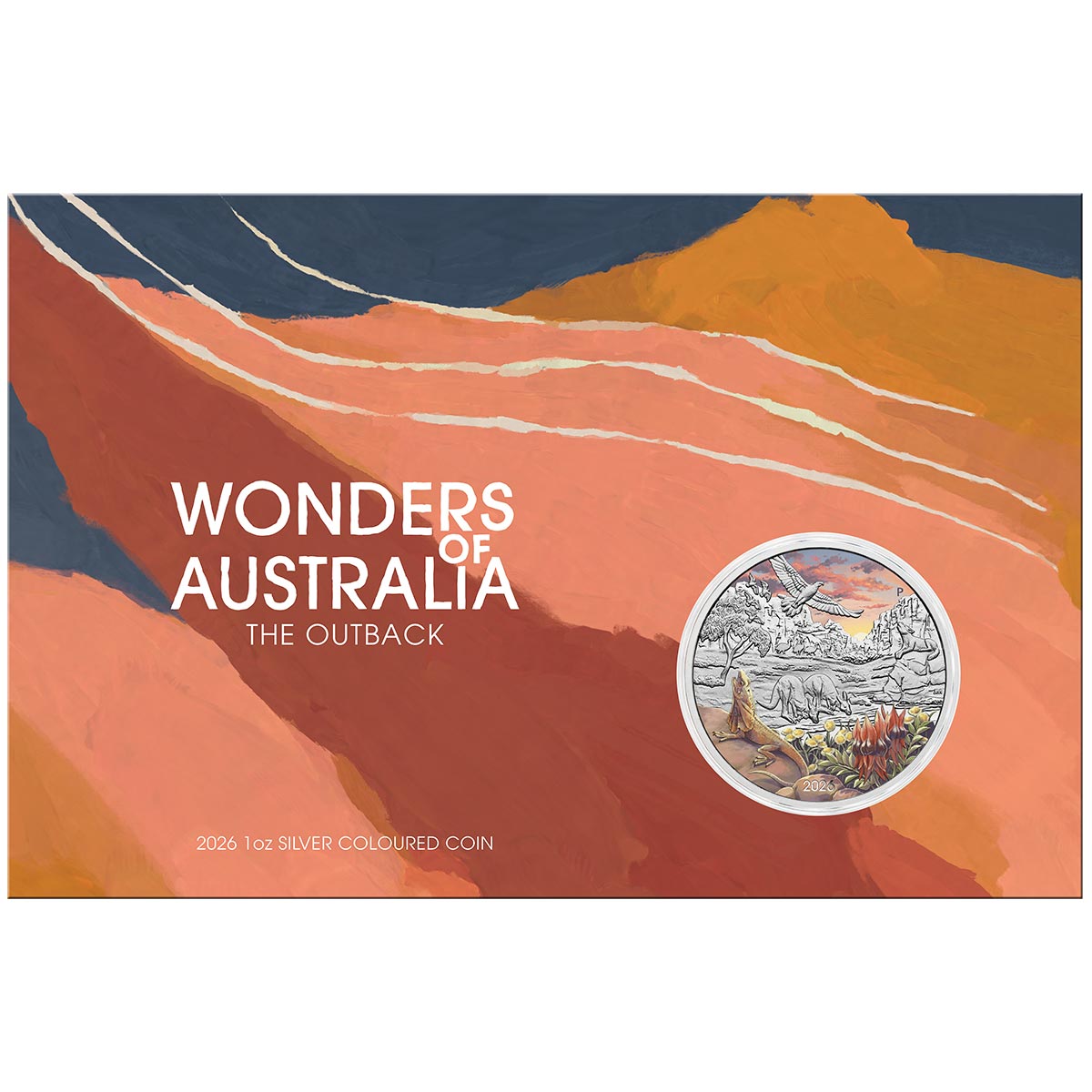 Australia 2026 $1 Wonders of Australia The Outback Colour 1oz Silver Uncirculated Coin
