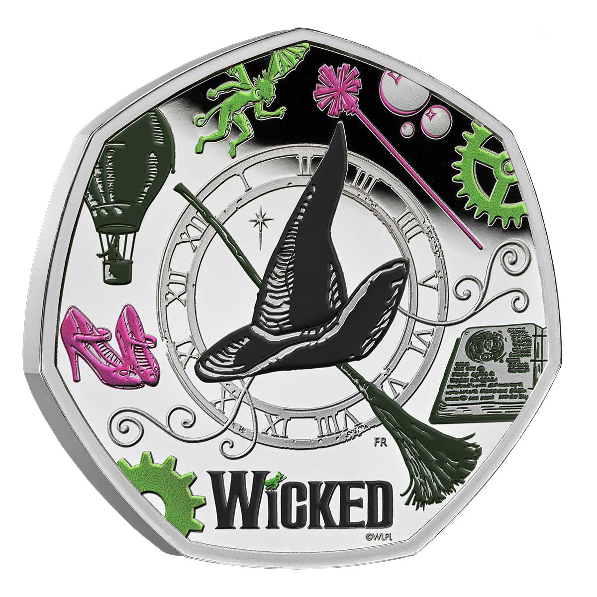 Great Britain Wicked 20th Anniversary 2026 50p Colour Silver Proof Coin