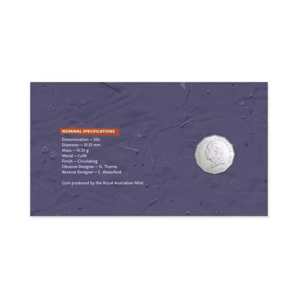 Australia Wave Hill Walk Off 60th Anniversary & Aboriginal Land Rights (Northern Territory) Act 1976 50th Anniversary 2026 50c Stamp & Coin Cover