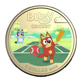 Australia Bluey Cricket 2027 $1 Colour Aluminium-Bronze Uncirculated Coin