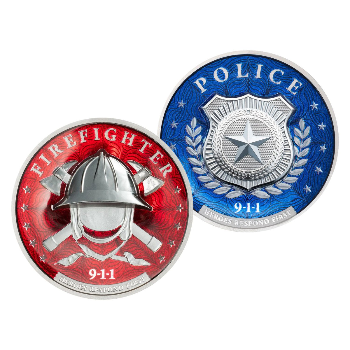 First Responders 2026 $5 Ultra High Relief Colour 1oz Silver Proof 2-Coin Set