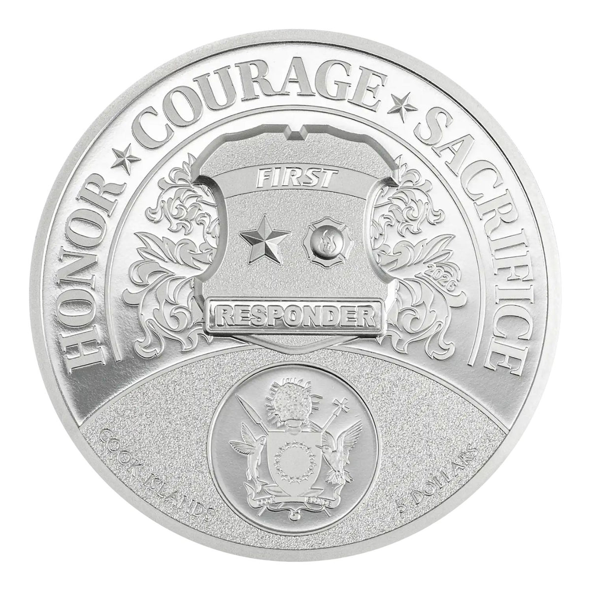 First Responders 2026 $5 Ultra High Relief Colour 1oz Silver Proof 2-Coin Set