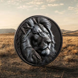 Black & White Lion 2026 $5 Ultra High Relief Obsidian Black 1oz Silver Coin