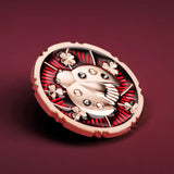 Evergreen Ladybug 2026 $5 Ultra High Relief Crystal Rose Gold-plated 1oz Silver Proof Coin