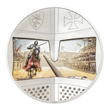 Medieval Knights 2026 $5 Jousting High Relief Colour 1oz Silver Proof Coin