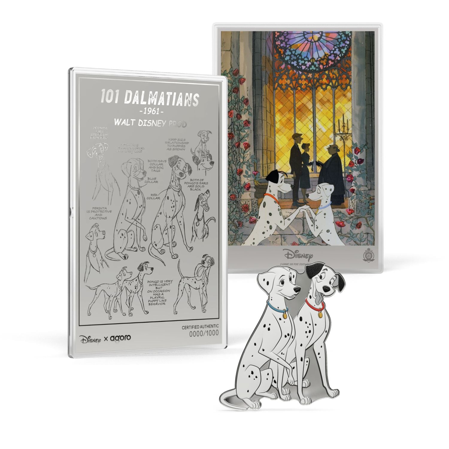 101 Dalmatians 2026 $1 1/2oz & $1 5g Silver 2-Coin Set – Downies