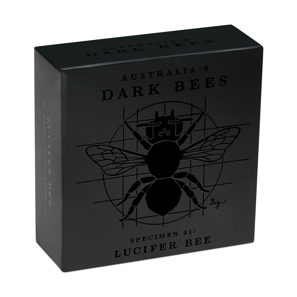 Australia's Dark Bees 2026 $2 Lucifer Bee 2oz Black Proof Coin
