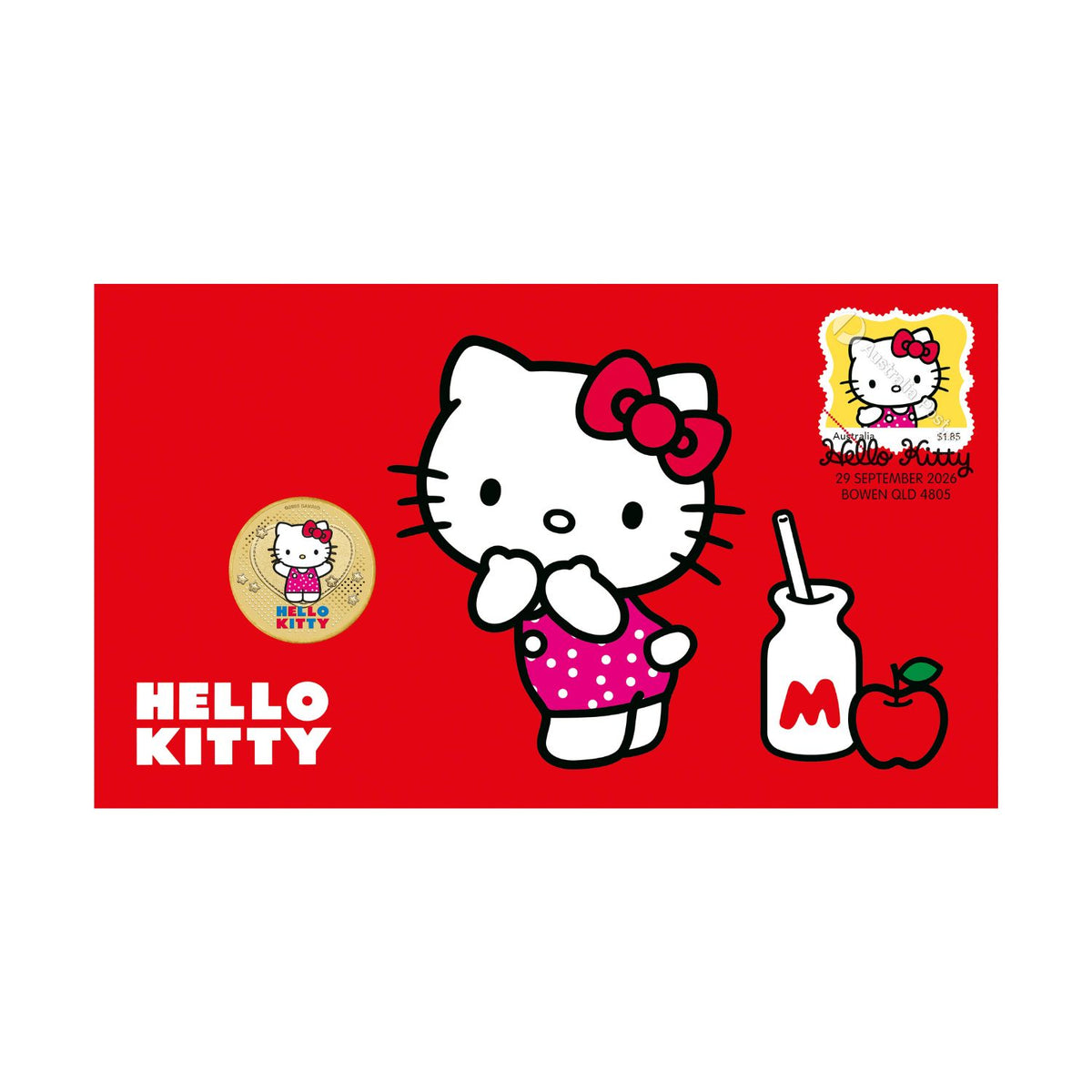 Hello Kitty 2026 $1 Stamp & Coin Cover