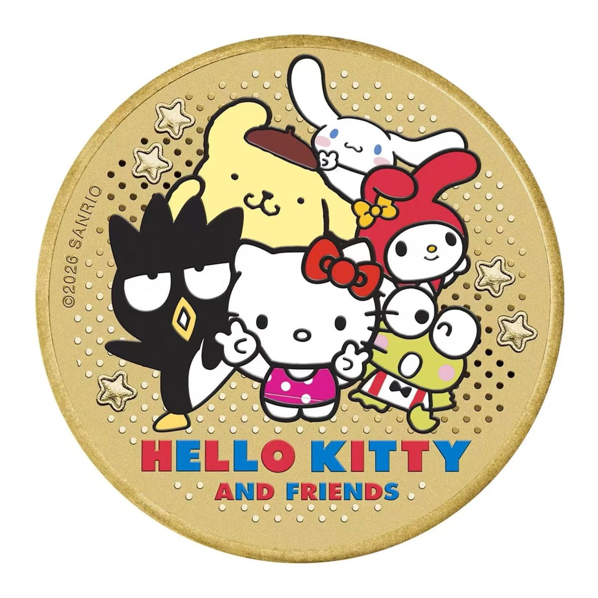 Hello Kitty & Friends 2026 $1 Stamp & Coin Cover