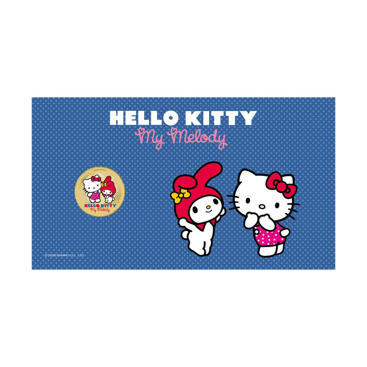 Hello Kitty & My Melody 2026 $1 Stamp & Coin Cover