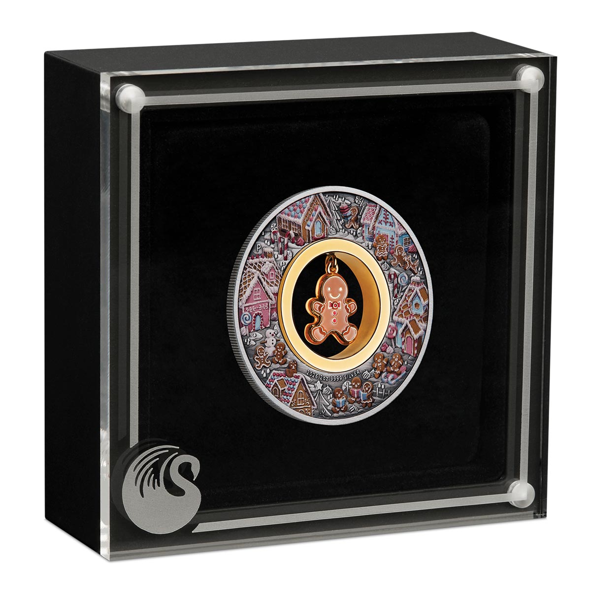Australia Christmas Gingerbread Man 2026 $2 2oz Silver Antique Coin
