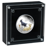Australia Lunar Year of the Goat 2027 $1 Colour 1oz Silver Proof Coin
