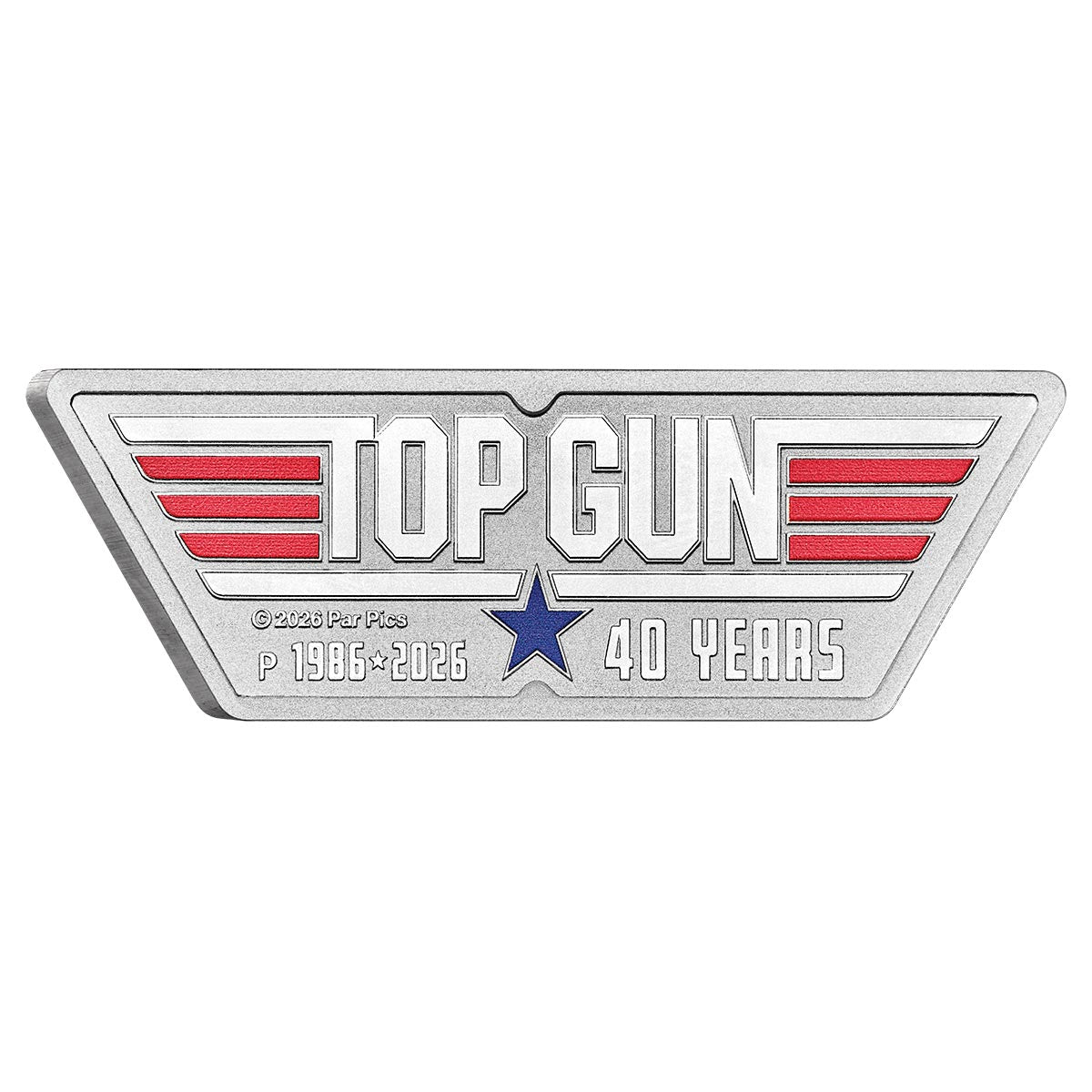 Top Gun 40th Anniversary 2026 $1 Colour Logo 1oz Silver Uncirculated Coin
