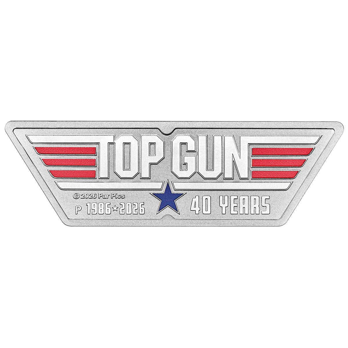 Top Gun 40th Anniversary 2026 $1 Colour Logo 1oz Silver Uncirculated Coin