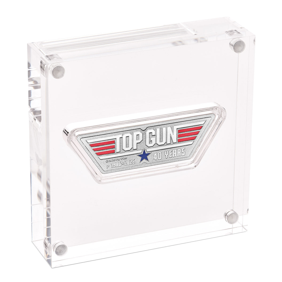 Top Gun 40th Anniversary 2026 $1 Colour Logo 1oz Silver Uncirculated Coin