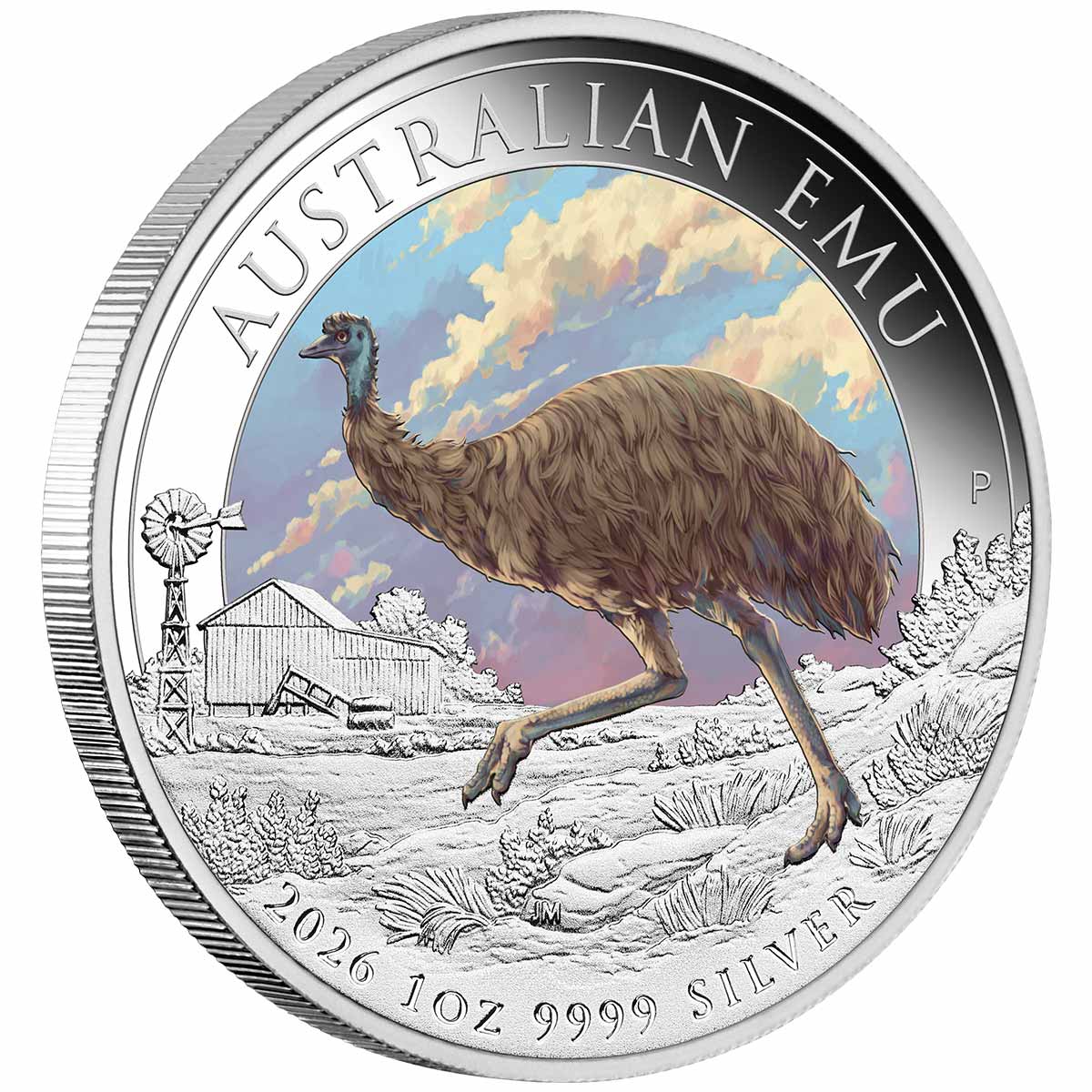 Australia Emu 2026 $1 Colour 1oz Silver Uncirculated Coin