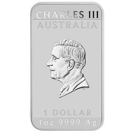 Australia Golden Dragon 2026 $1 Colour 1oz Silver Uncirculated Rectangular Coin