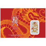 Australia Golden Dragon 2026 $1 Colour 1oz Silver Uncirculated Rectangular Coin