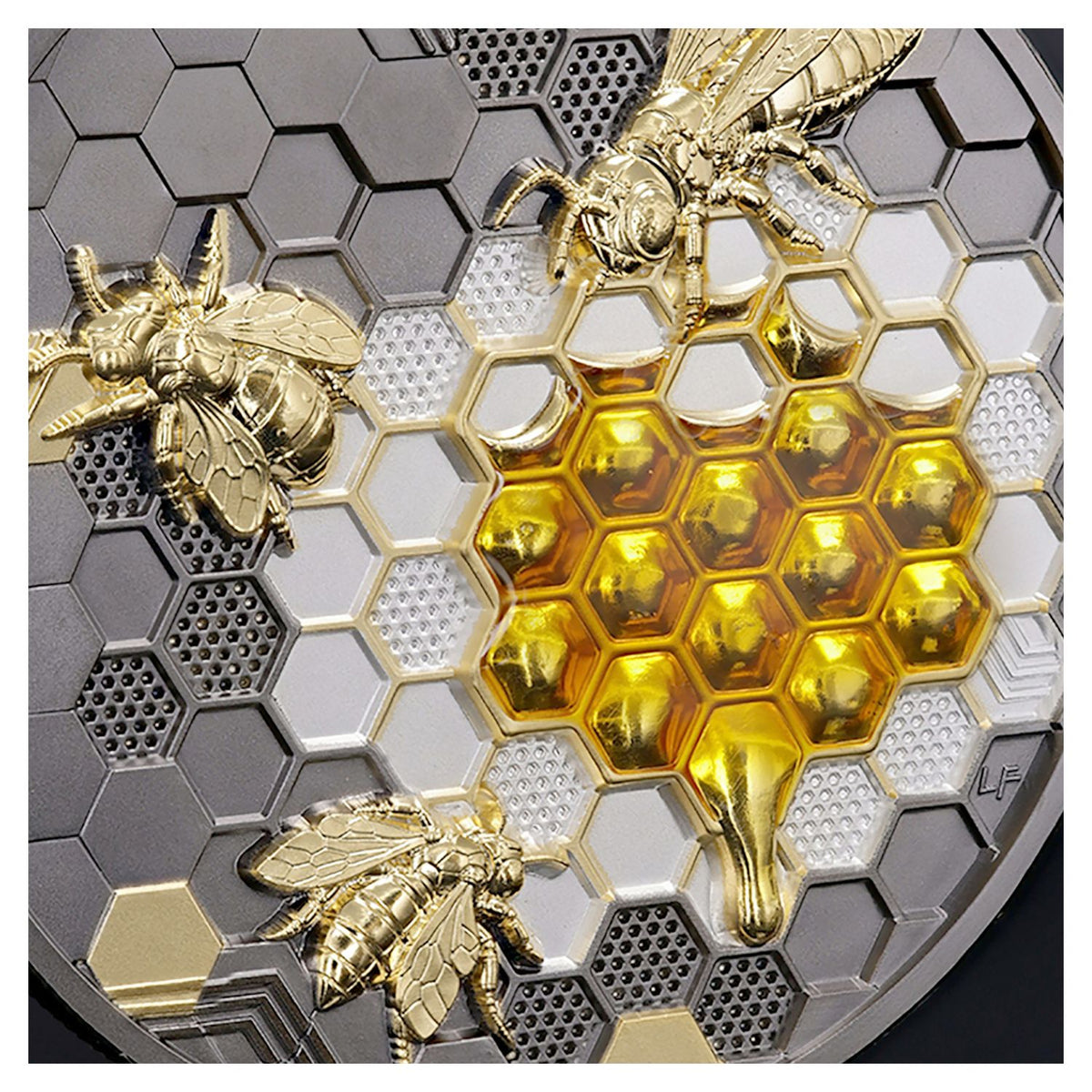 Queen Bee Bionic Genesis 2026 $20 Gold-plated 5oz Silver Proof Coin