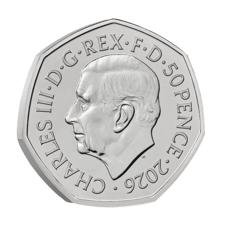 Great Britain The Snowman 2026 50p Cupro-Nickel Brilliant Uncirculated Coin
