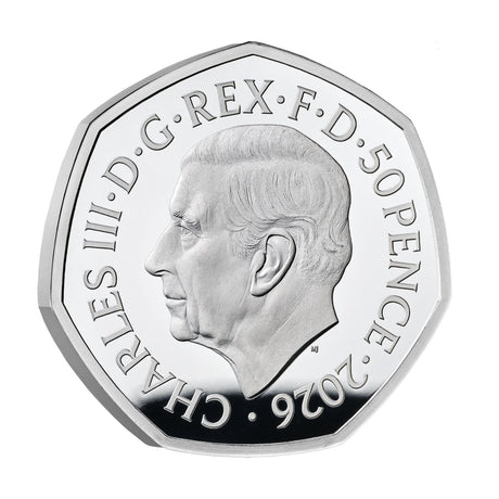 Great Britain The Snowman 2026 50p Colour Silver Proof Coin