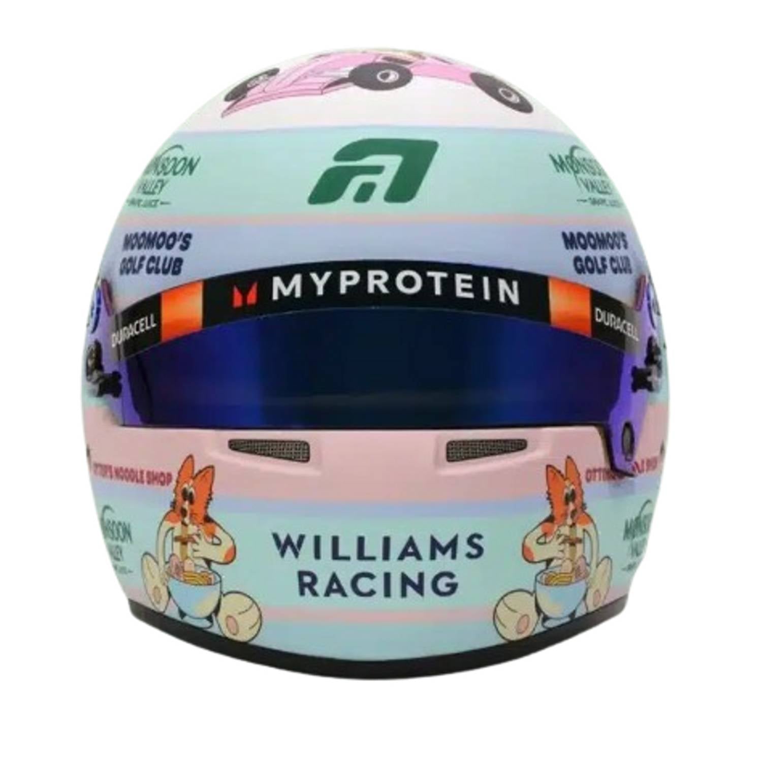 Minihelmen, helmen op schaal 1:2 van de beroemdste F1-coureurs