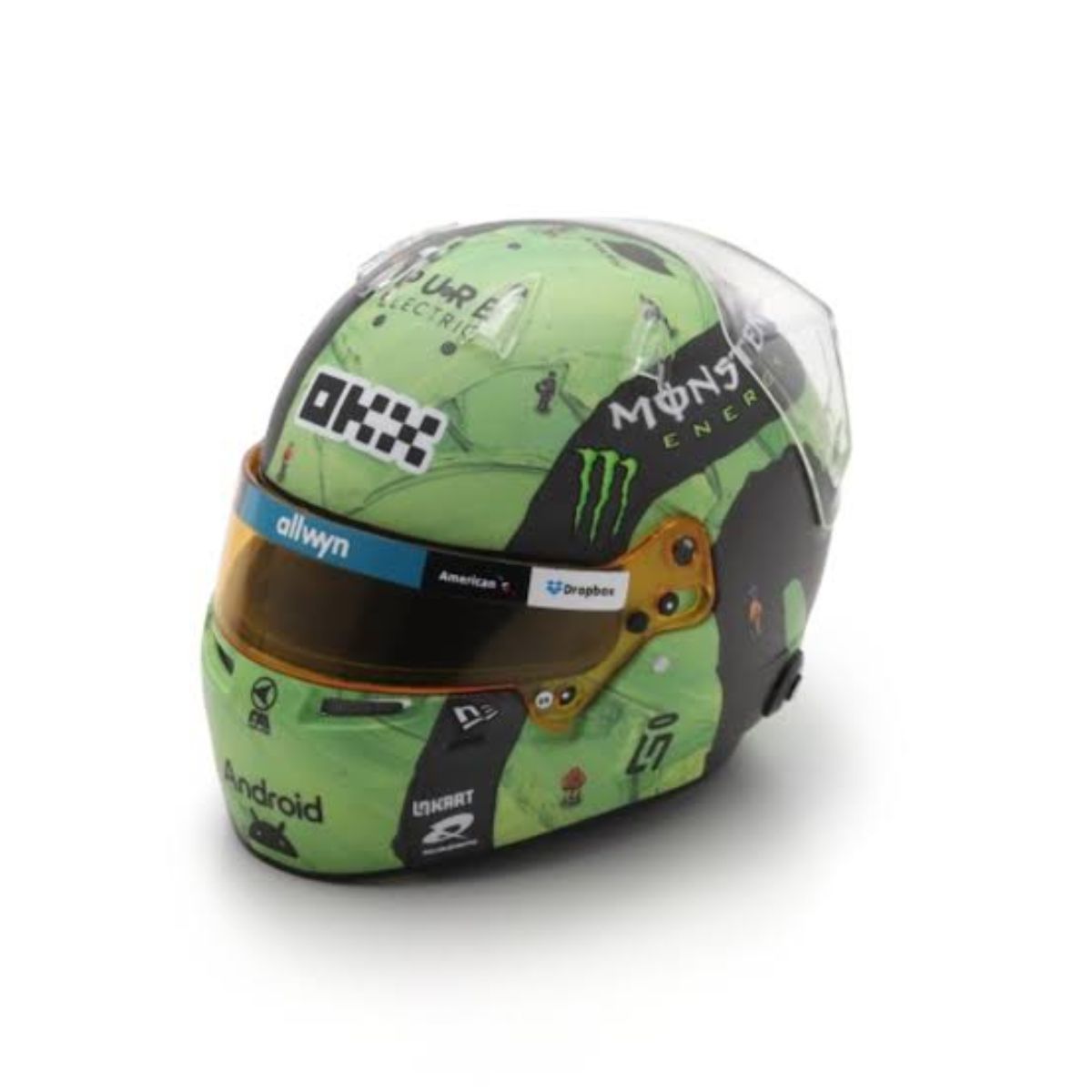McLaren Formula 1 Team - Lando Norris - Las Vegas GP 2025 - 1:5 Scale Resin Model Helmet