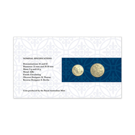 Australia King Charles III 2025 2-Coin Stamp &amp; Coin Cover