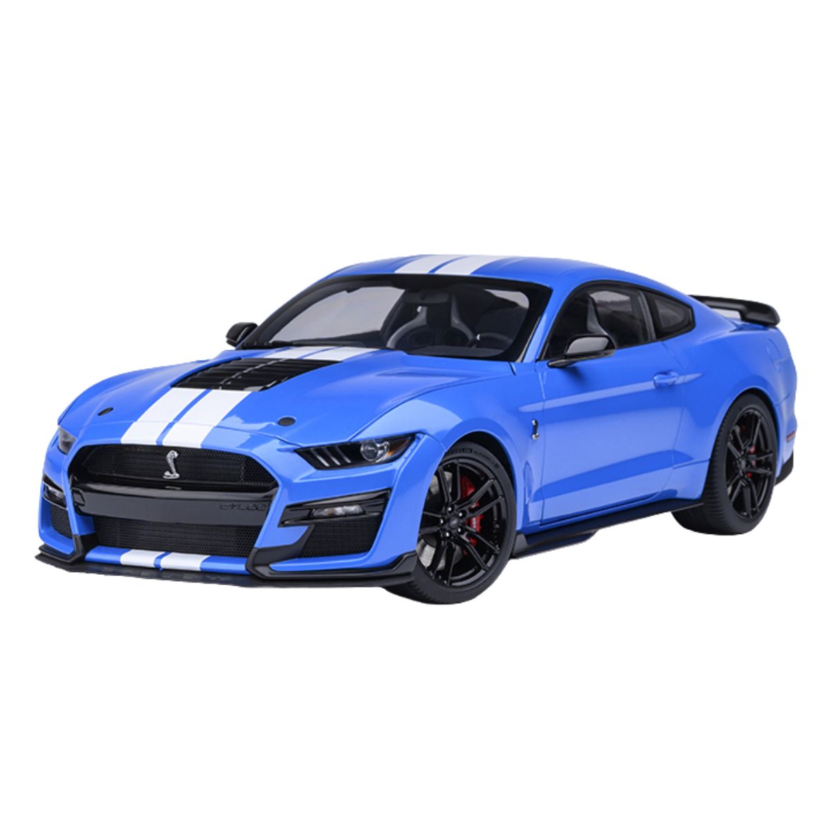 FORD MUSTANG SHELBY GT500 (GRABBER BLUE)  - 1:18 Scale Composite Model Car