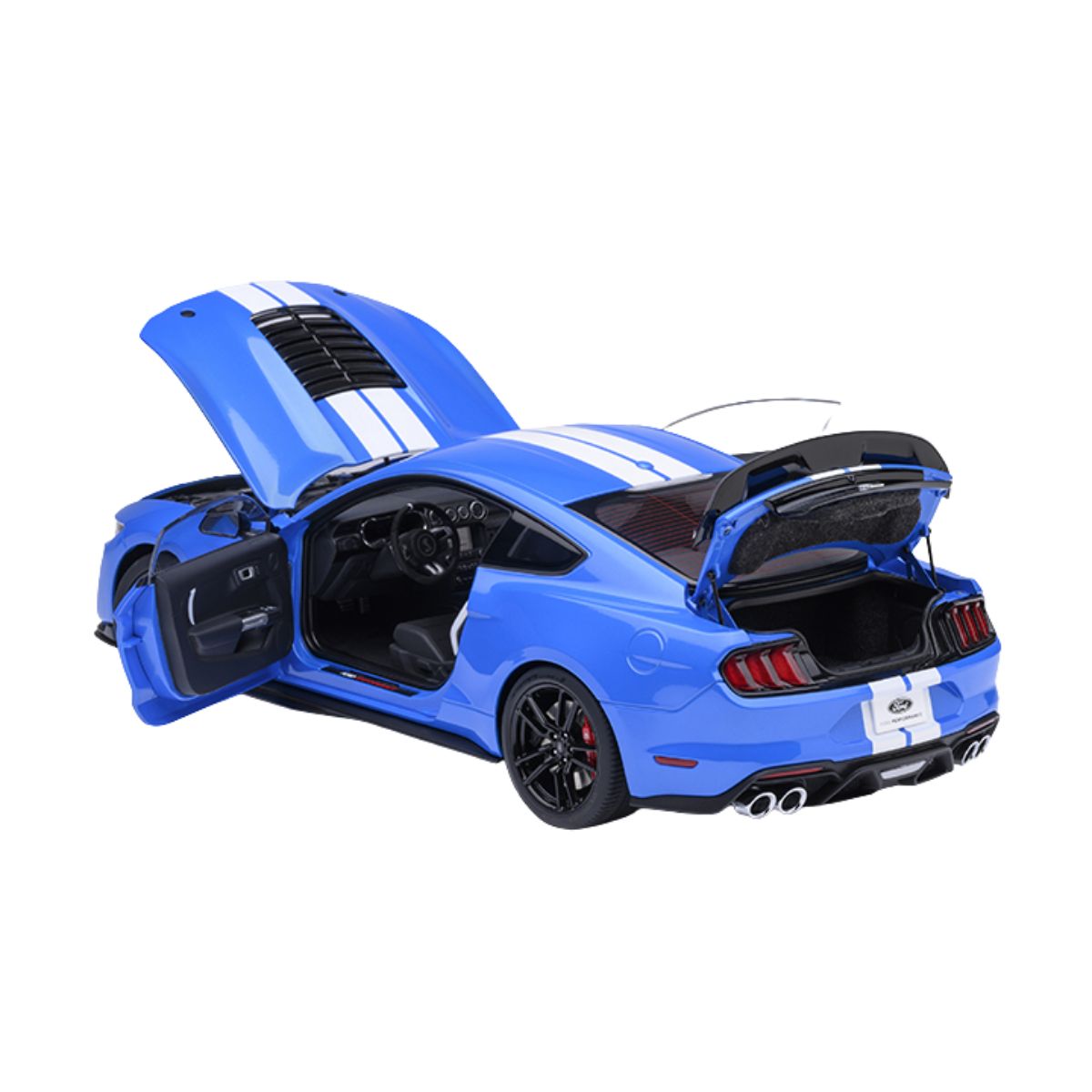 FORD MUSTANG SHELBY GT500 (GRABBER BLUE)  - 1:18 Scale Composite Model Car