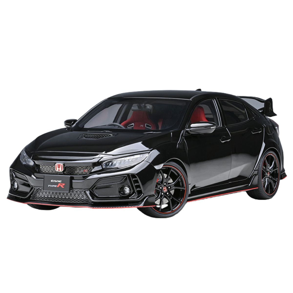 HONDA CIVIC TYPE R (FK8) 2021 (CRYSTAL BLACK PEARL) - 1:18 Scale Composite Model Car
