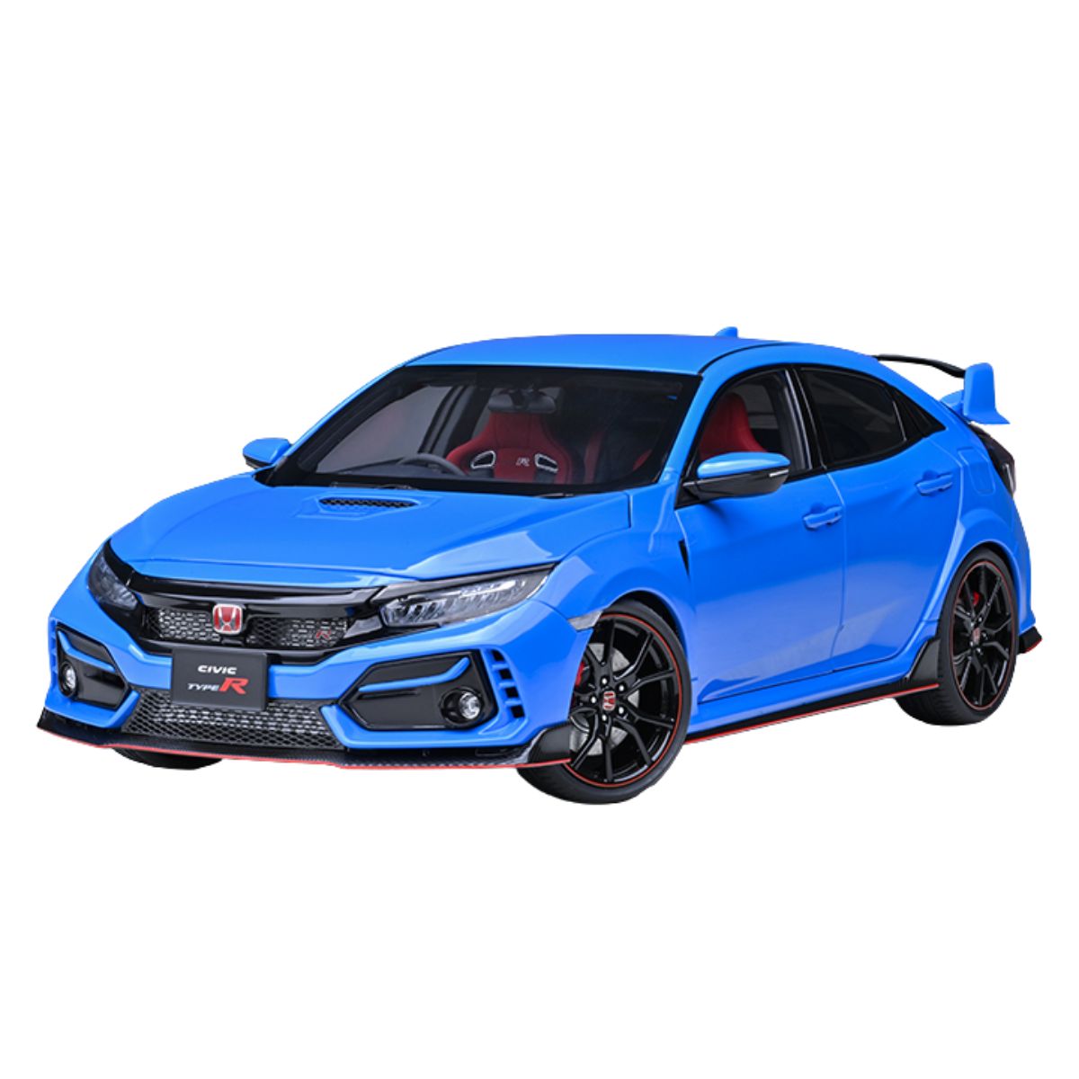 HONDA CIVIC TYPE R (FK8) 2021 (RACING BLUE PEARL) - 1:18 Scale Composite Model Car