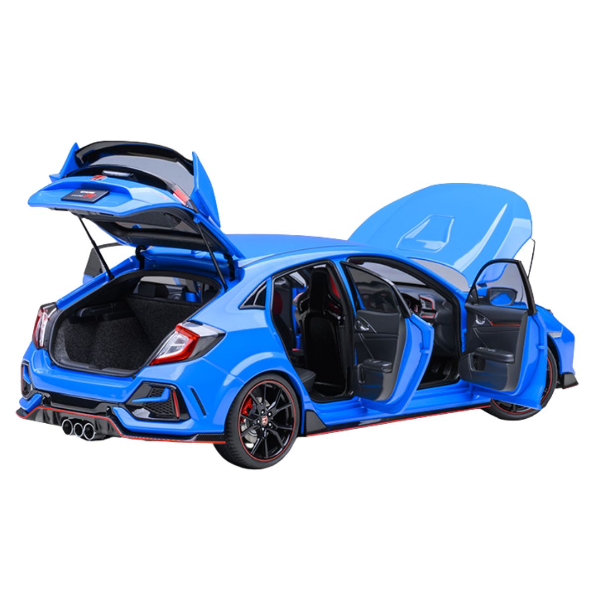 HONDA CIVIC TYPE R (FK8) 2021 (RACING BLUE PEARL) - 1:18 Scale Composite Model Car